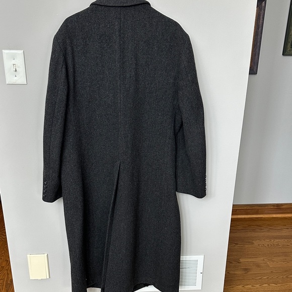 London fog Men's Classic Black woolOvercoat - Picture 2 of 4